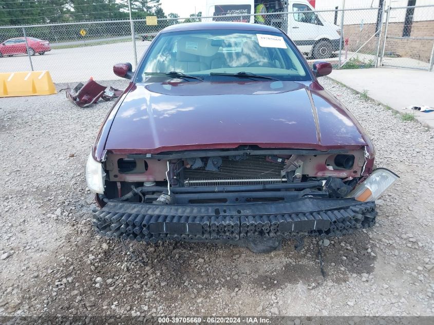 2006 Mercury Grand Marquis Gs VIN: 2MEFM74VX6X652372 Lot: 39705669