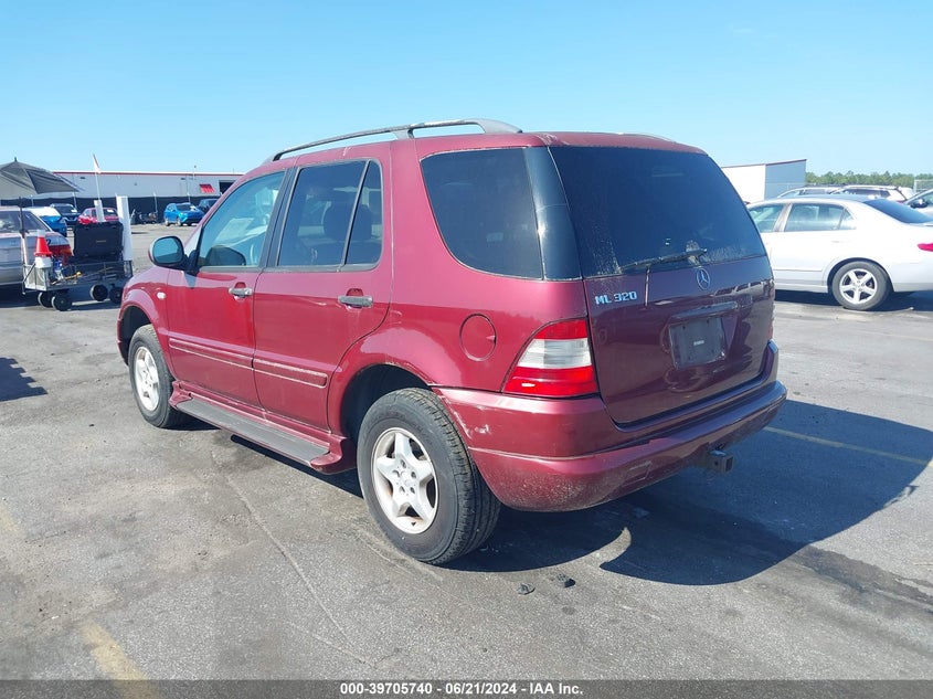 2000 Mercedes-Benz Ml 320 VIN: 4JGAB54E2YA164515 Lot: 39705740