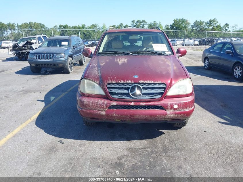 2000 Mercedes-Benz Ml 320 VIN: 4JGAB54E2YA164515 Lot: 39705740