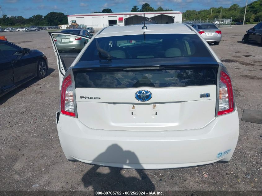 2012 Toyota Prius VIN: JTDKN3DU7C5434125 Lot: 39705752