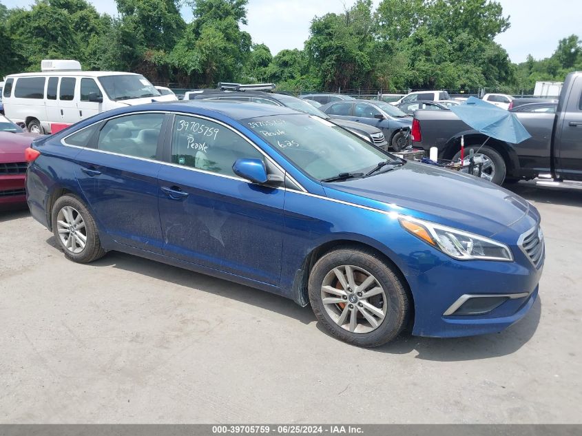 2017 Hyundai Sonata Se VIN: 5NPE24AF0HH568208 Lot: 39705759