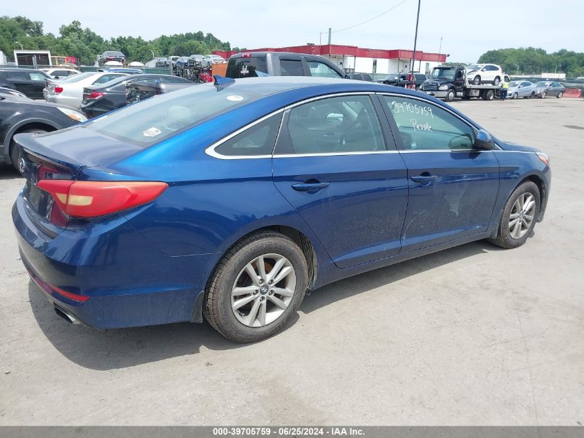 2017 Hyundai Sonata Se VIN: 5NPE24AF0HH568208 Lot: 39705759