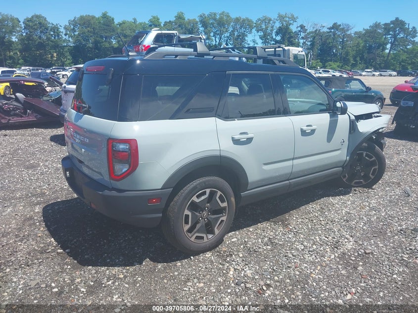 2022 Ford Bronco Sport Outer Banks VIN: 3FMCR9C61NRD35312 Lot: 39705806