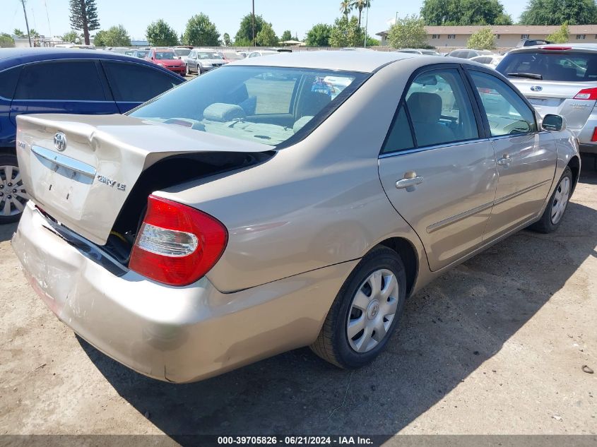 2004 Toyota Camry Le/Xle/Se VIN: 4T1BE32K34U326203 Lot: 39705826