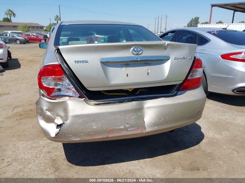 2004 Toyota Camry Le/Xle/Se VIN: 4T1BE32K34U326203 Lot: 39705826