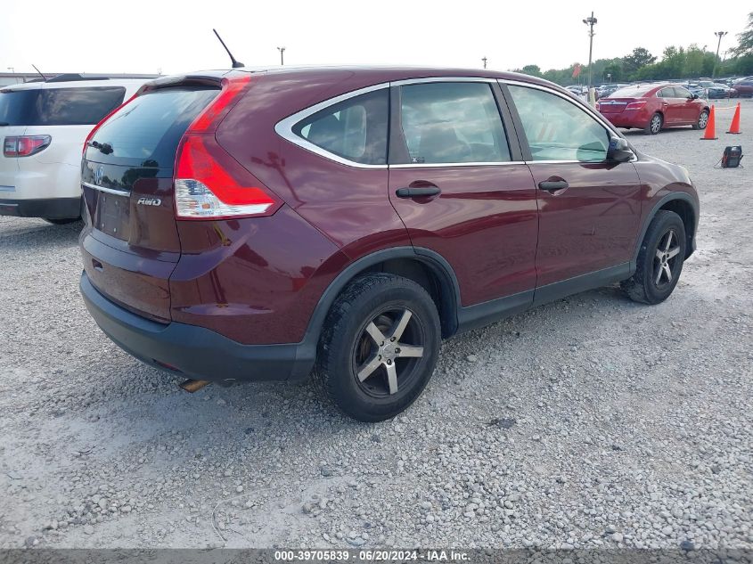 2014 Honda Cr-V Lx VIN: 5J6RM4H30EL064962 Lot: 39705839