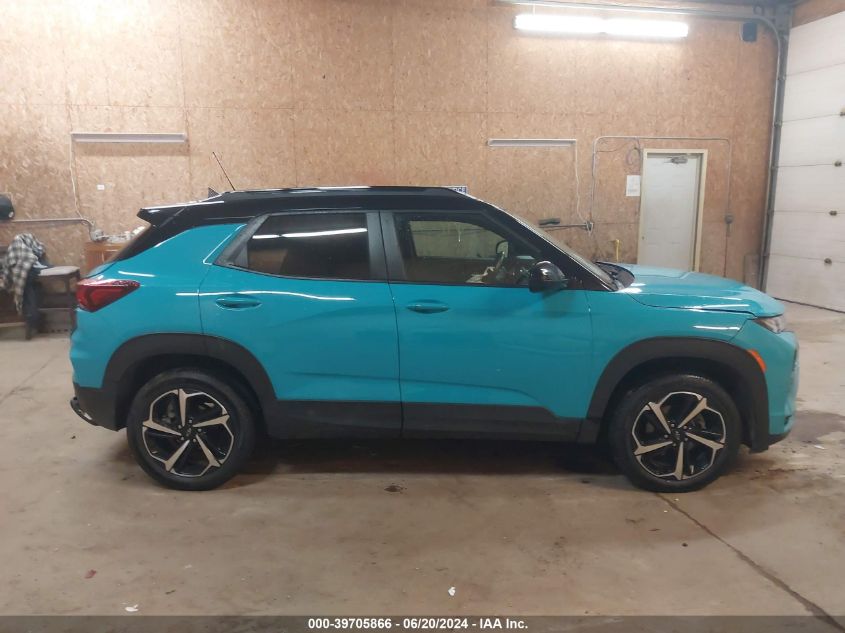 2021 Chevrolet Trailblazer Rs VIN: KL79MUSLXMB085429 Lot: 39705866