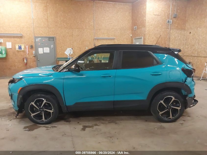 2021 Chevrolet Trailblazer Rs VIN: KL79MUSLXMB085429 Lot: 39705866