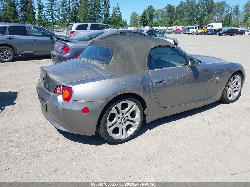 2003 BMW Z4 3.0I VIN: 4USBT534X3LU00415 Lot: 39705885