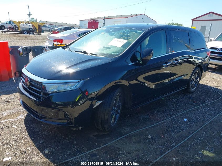 2022 Honda Odyssey Elite VIN: 5FNRL6H94NB008194 Lot: 39705915