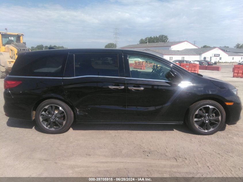 2022 Honda Odyssey Elite VIN: 5FNRL6H94NB008194 Lot: 39705915