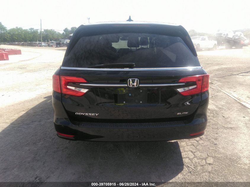 2022 Honda Odyssey Elite VIN: 5FNRL6H94NB008194 Lot: 39705915