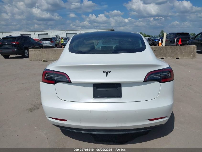 2021 Tesla Model 3 Standard Range Plus Rear-Wheel Drive VIN: 5YJ3E1EA1MF981890 Lot: 39705919