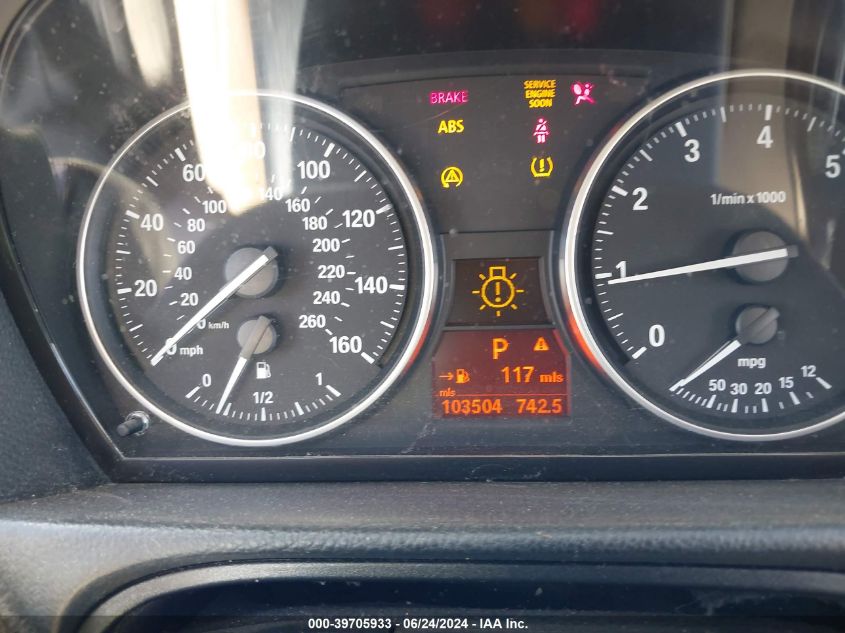 2010 BMW 328I xDrive VIN: WBAPK5C5XAA648399 Lot: 39705933