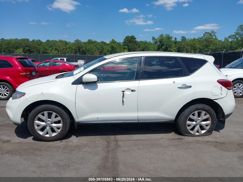 2011 Nissan Murano S VIN: JN8AZ1MW6BW160743 Lot: 39705983
