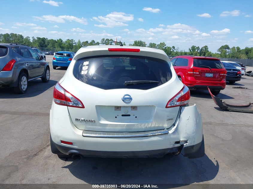 2011 Nissan Murano S VIN: JN8AZ1MW6BW160743 Lot: 39705983