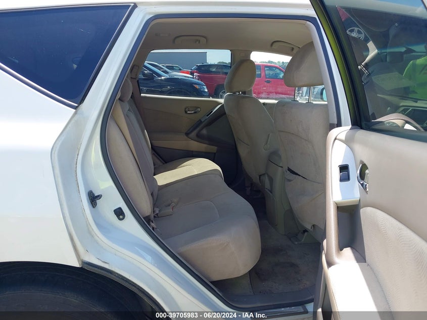 2011 Nissan Murano S VIN: JN8AZ1MW6BW160743 Lot: 39705983