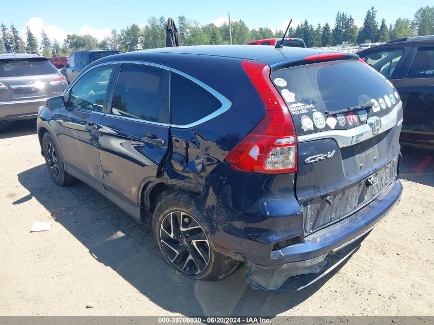 2016 Honda Cr-V Se VIN: 2HKRM4H44GH618414 Lot: 39706030