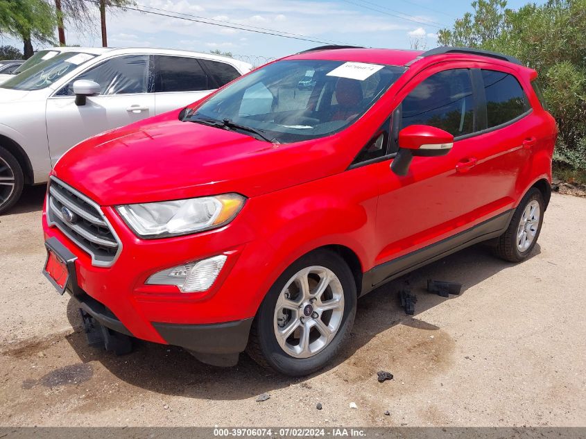 2018 Ford Ecosport Se VIN: MAJ3P1TEXJC234139 Lot: 39706074
