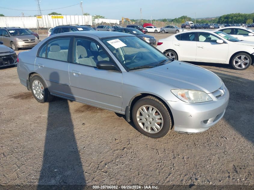 2HGES16575H598486 | 2005 HONDA CIVIC