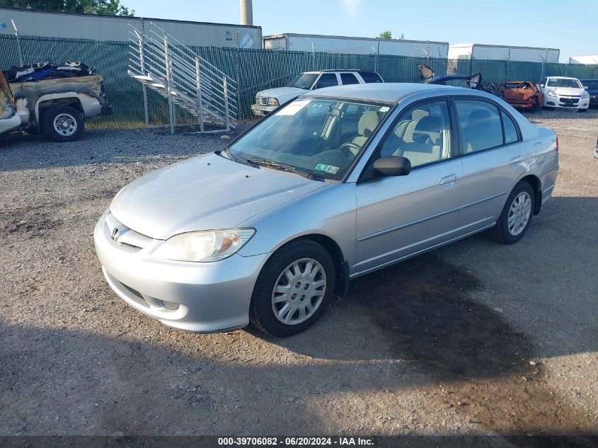 2HGES16575H598486 | 2005 HONDA CIVIC