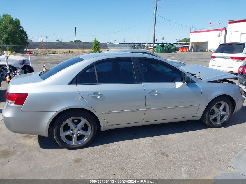 2007 Hyundai Sonata Limited/Se V6 VIN: 5NPEU46FX7H185491 Lot: 39706113