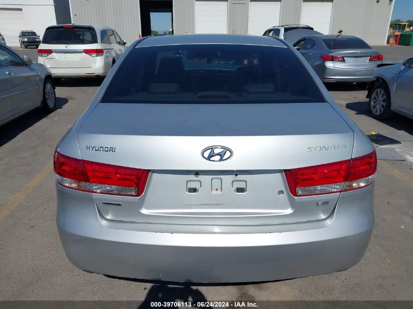 2007 Hyundai Sonata Limited/Se V6 VIN: 5NPEU46FX7H185491 Lot: 39706113