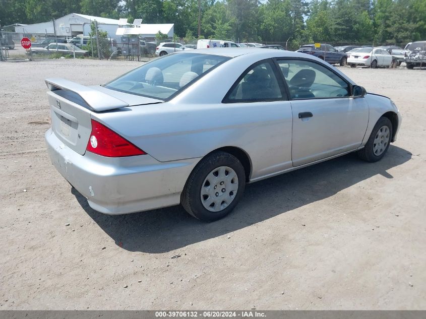 2004 Honda Civic Vp VIN: 1HGEM211X4L063268 Lot: 39706132