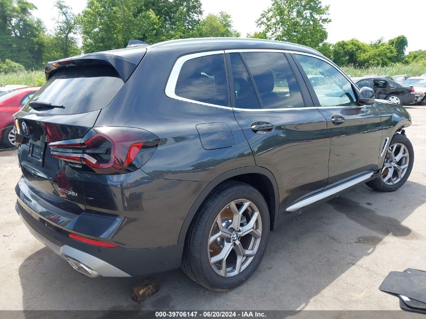 2024 BMW X3 xDrive30I VIN: 5UX53DP02R9V92566 Lot: 39706147