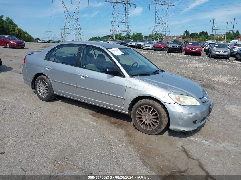 2005 Honda Civic Lx/Lx Se VIN: 2HGES16555H613633 Lot: 39706216