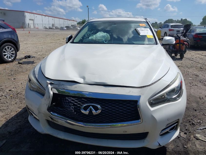 2016 Infiniti Q50 2.0T Premium VIN: JN1CV7AP0GM203723 Lot: 39706231