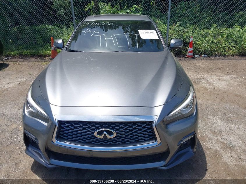 2018 Infiniti Q50 3.0T Sport VIN: JN1EV7AR9JM443516 Lot: 39706290