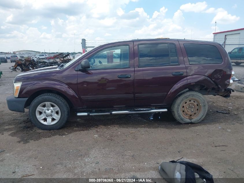 2004 Dodge Durango St VIN: 1D4HB38N44F185433 Lot: 39706365