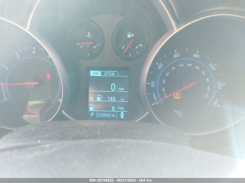 2014 Chevrolet Cruze 1Lt Auto VIN: 1G1PC5SB2E7422117 Lot: 39706422