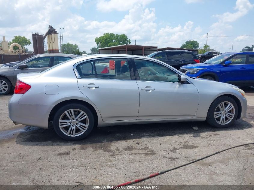 2010 Infiniti G37 VIN: JN1CV6AP4AM405899 Lot: 39706455