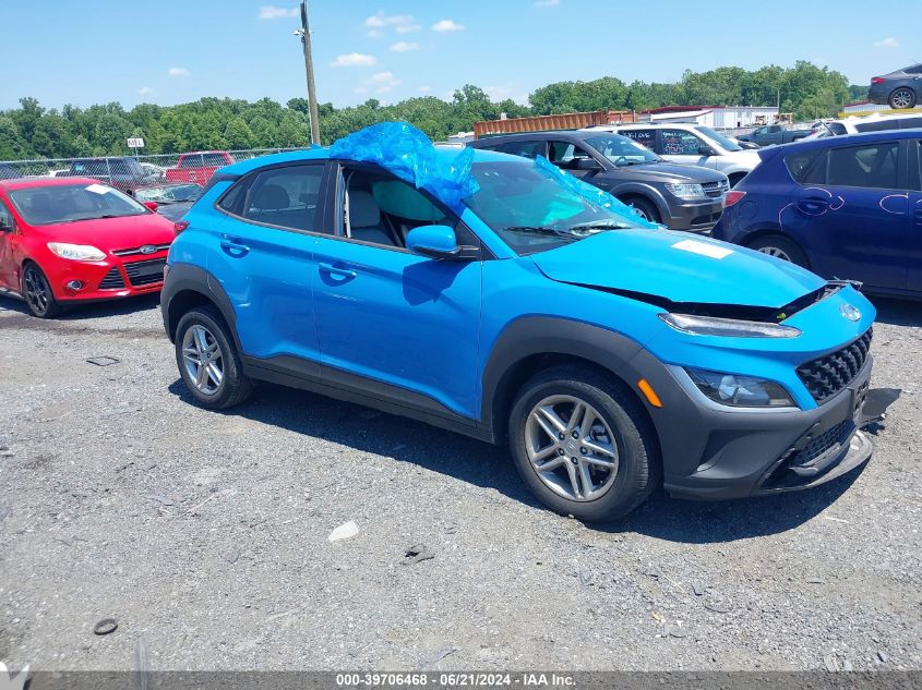 2022 Hyundai Kona Se VIN: KM8K22AB6NU767992 Lot: 39706468