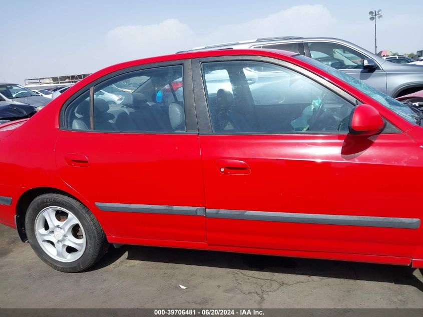 2005 Hyundai Elantra Gls/Gt VIN: KMHDN46D35U999150 Lot: 39706481