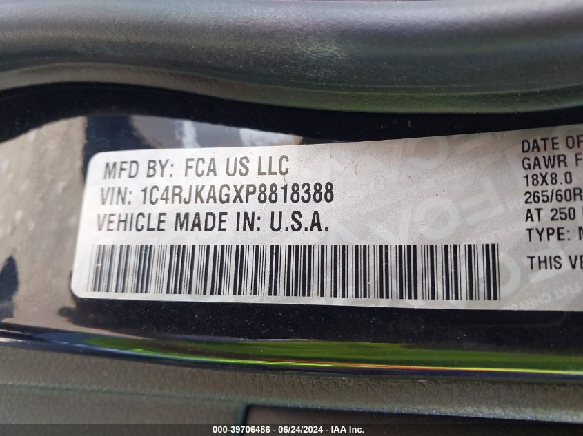 2023 Jeep Grand Cherokee L Laredo 4X4 VIN: 1C4RJKAGXP8818388 Lot: 39706486