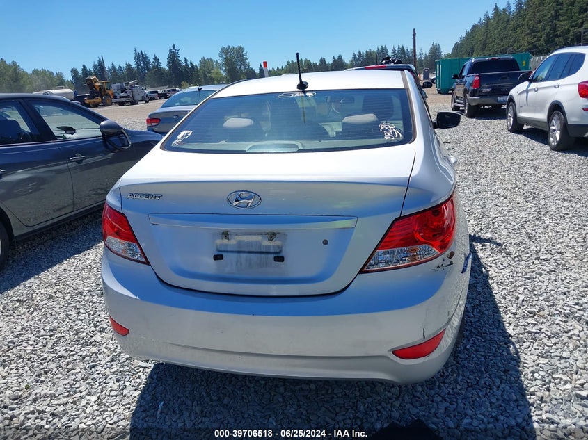 2012 Hyundai Accent Gls VIN: KMHCT4AE4CU239016 Lot: 39706518