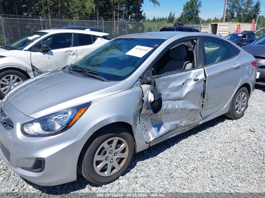 2012 Hyundai Accent Gls VIN: KMHCT4AE4CU239016 Lot: 39706518