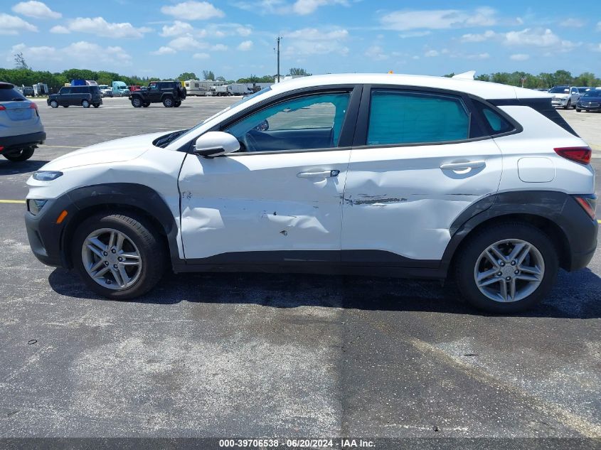 2022 Hyundai Kona Se VIN: KM8K22AB1NU764031 Lot: 39706538