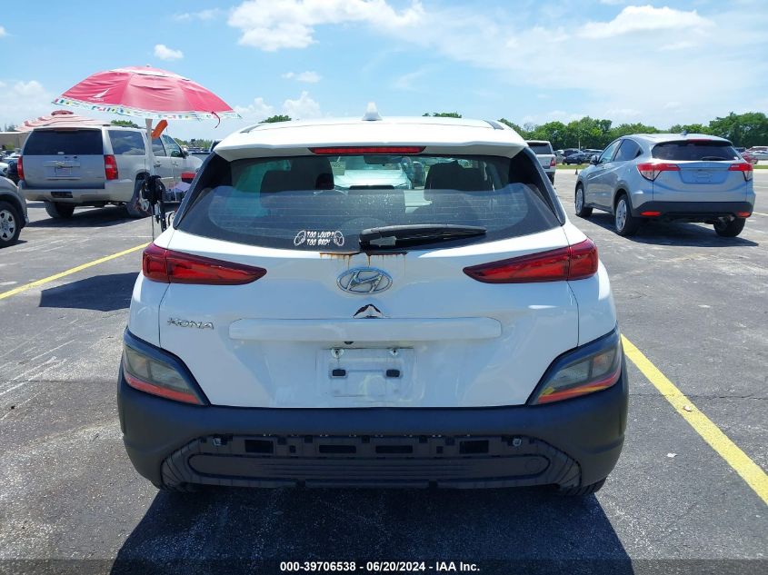 2022 Hyundai Kona Se VIN: KM8K22AB1NU764031 Lot: 39706538