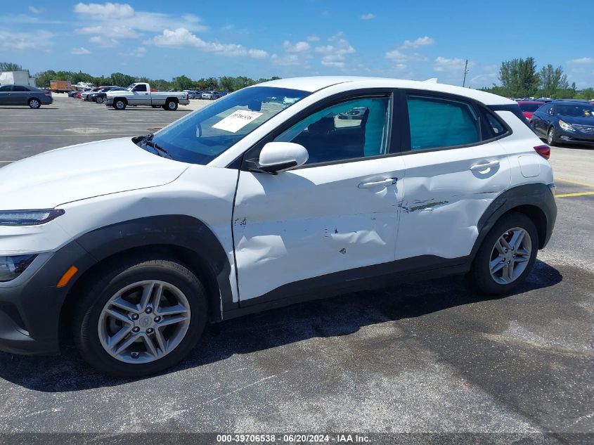 2022 Hyundai Kona Se VIN: KM8K22AB1NU764031 Lot: 39706538