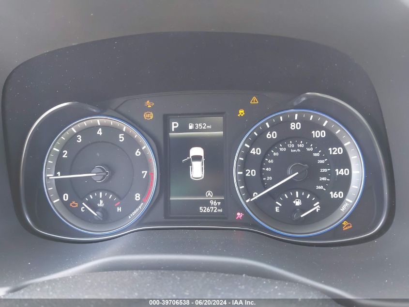 2022 Hyundai Kona Se VIN: KM8K22AB1NU764031 Lot: 39706538