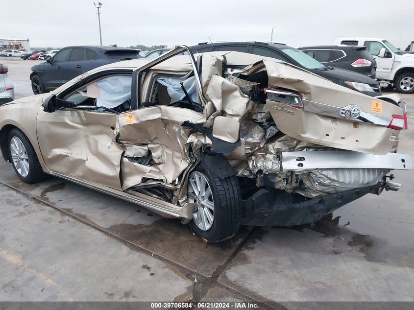2012 Toyota Camry Xle VIN: 4T4BF1FK7CR194398 Lot: 39706584