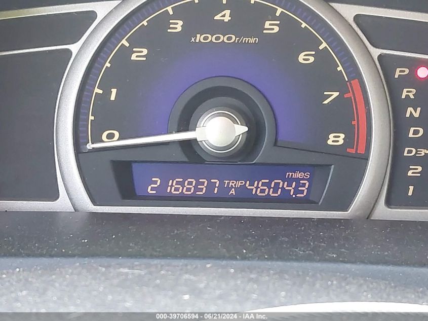 2008 Honda Civic Lx VIN: 2HGFA16588H506233 Lot: 39706594