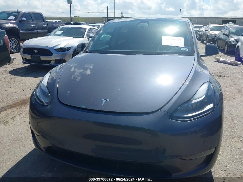 2022 Tesla Model Y Performance Dual Motor All-Wheel Drive VIN: 7SAYGDEF4NF445534 Lot: 39706672