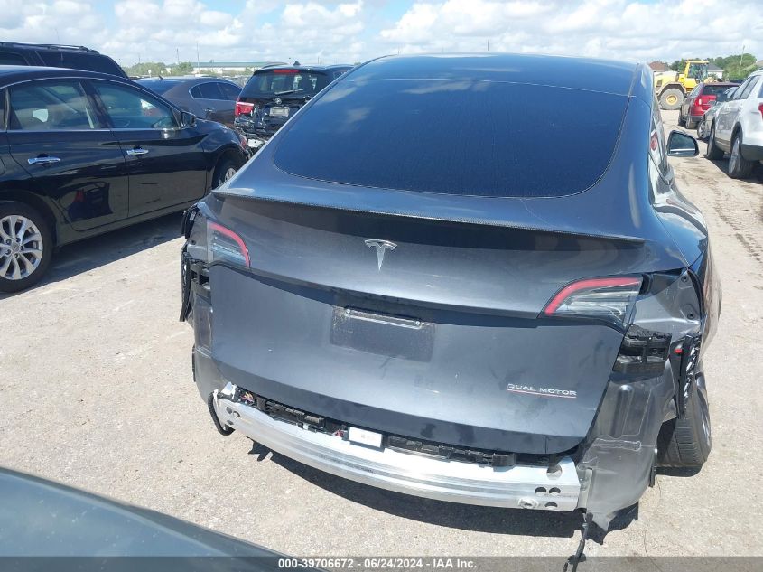 2022 Tesla Model Y Performance Dual Motor All-Wheel Drive VIN: 7SAYGDEF4NF445534 Lot: 39706672