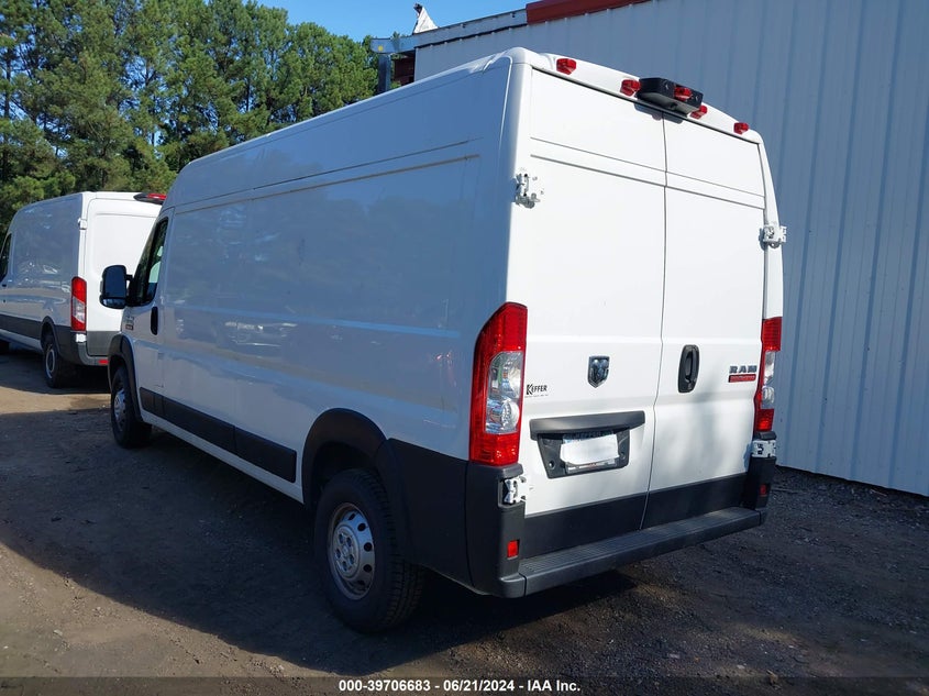 2022 Ram Promaster 2500 2500 High VIN: 3C6LRVDG7NE123372 Lot: 39706683