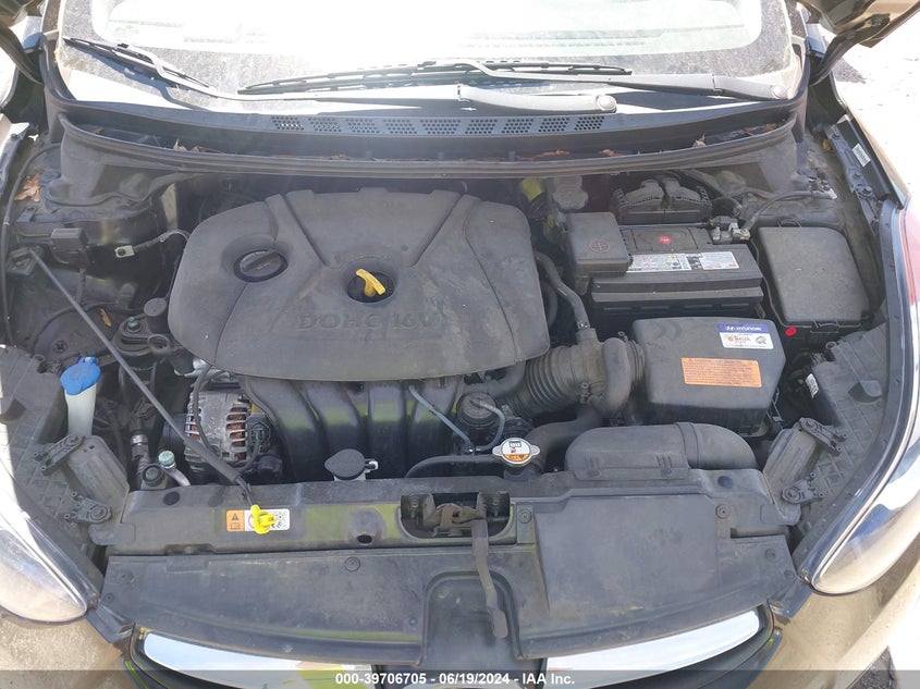 2013 Hyundai Elantra Gls VIN: KMHDH4AEXDU845119 Lot: 39706705